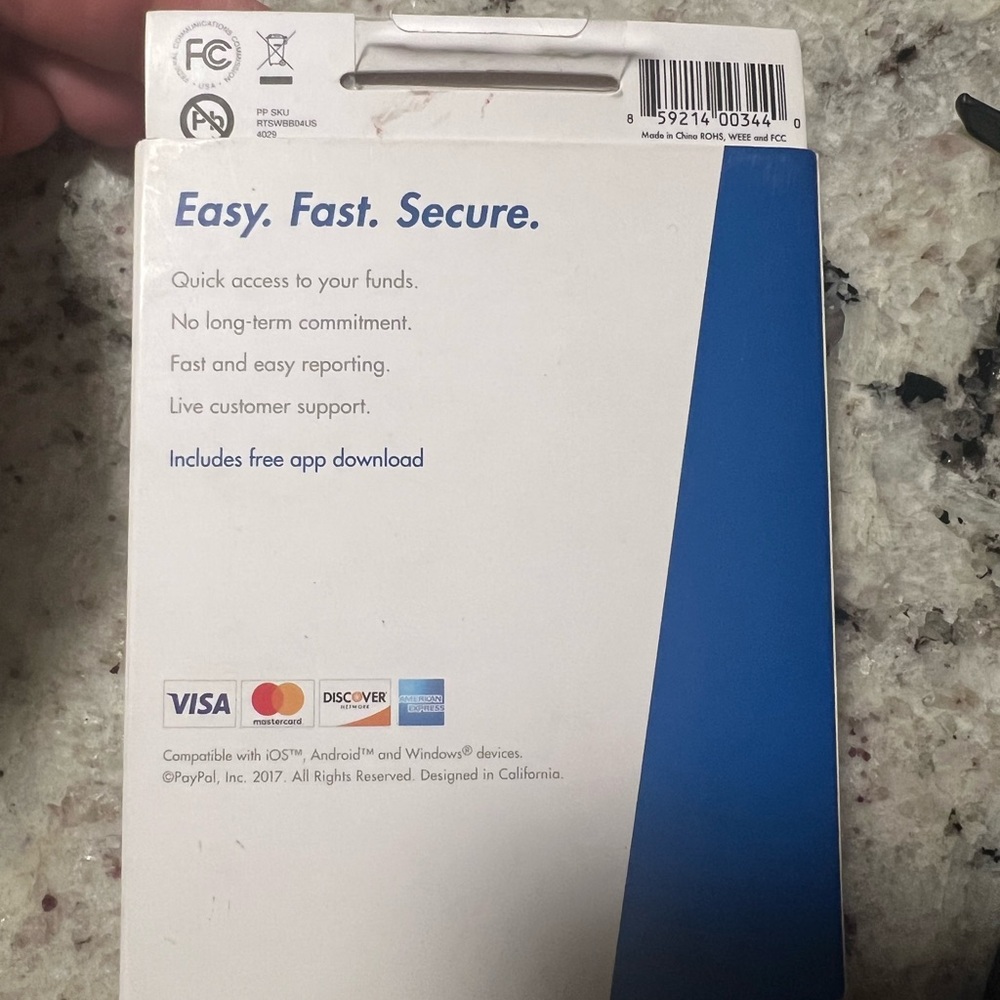 Mobile Card Reader - Black - Picture 2 of 2